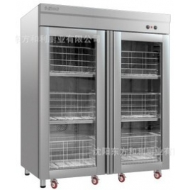 雙門推車熱風循環消毒柜